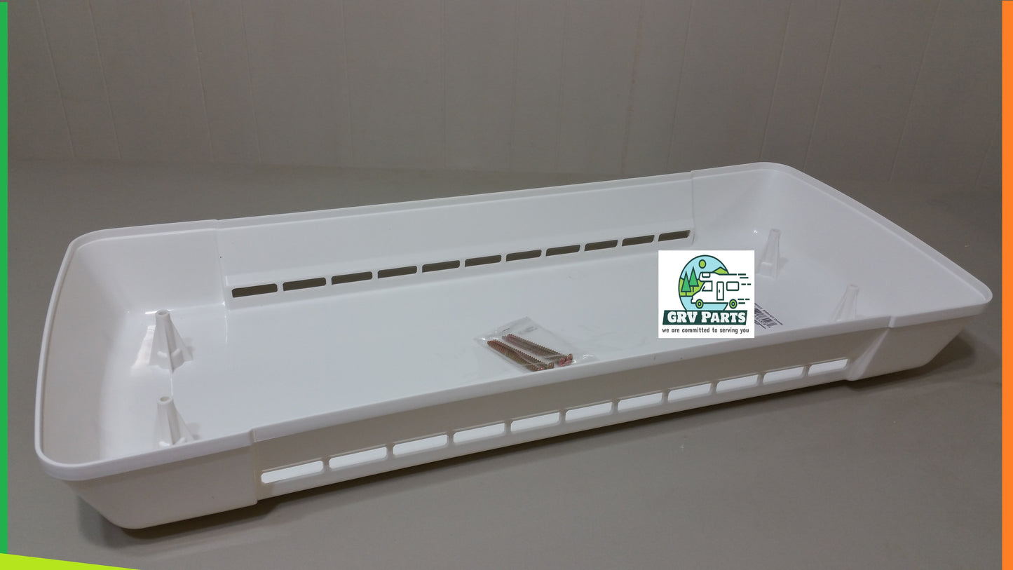 RV Refrigerator Roof Vent - Direct Replacement For Dometic Refrigerators - Polar White Plastic