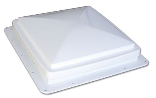 Maxxair White Powered Vent With Thermostat