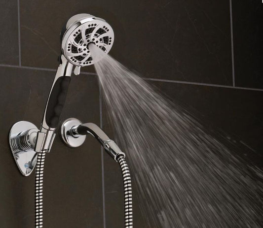 Chrome Plated Oxygenics Fury RV Hand held Shower Head 5 Flow Control Settings RV/Motorhomes and Trailers