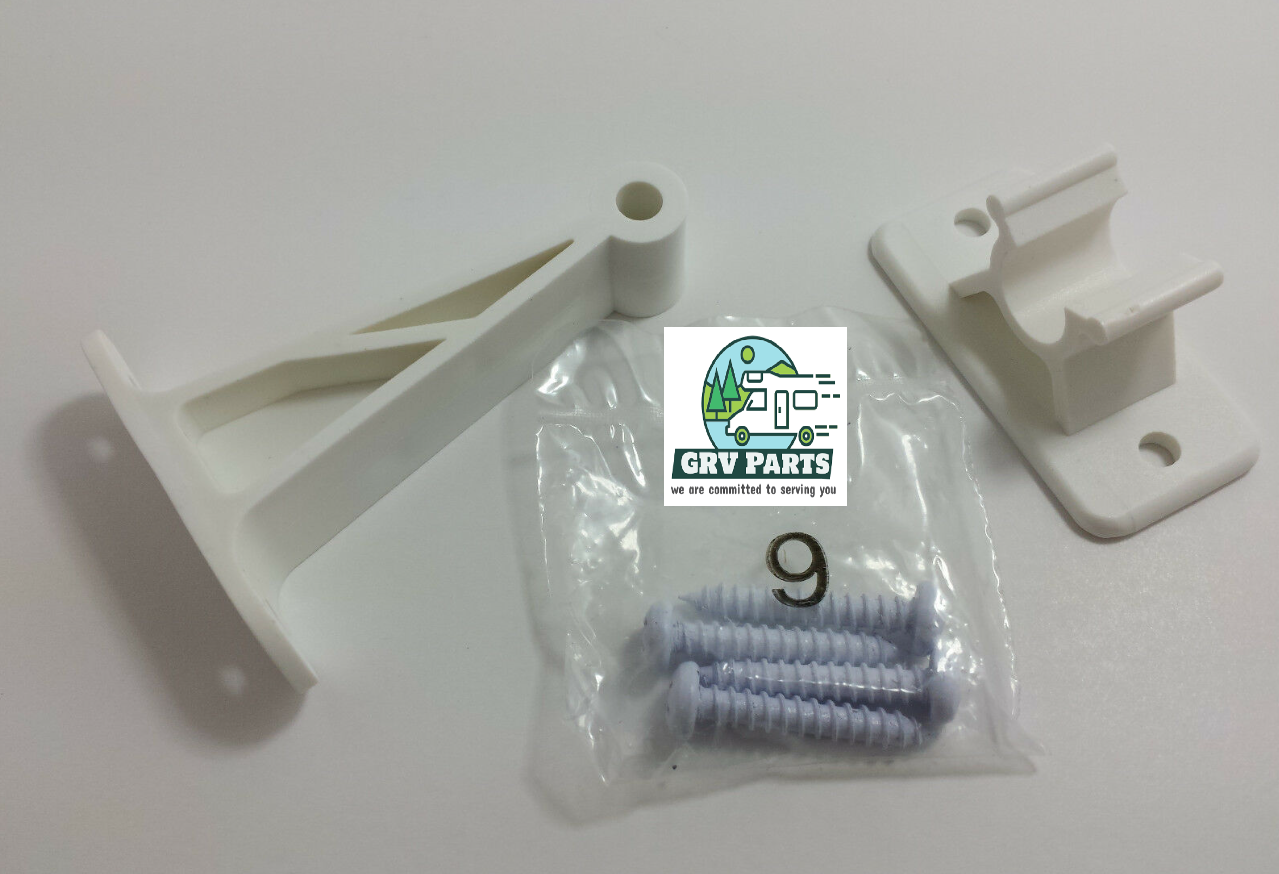 3" C-Clip Style Door Holder - Polar White RV - Marine - Camper - Trailer or Motorhome