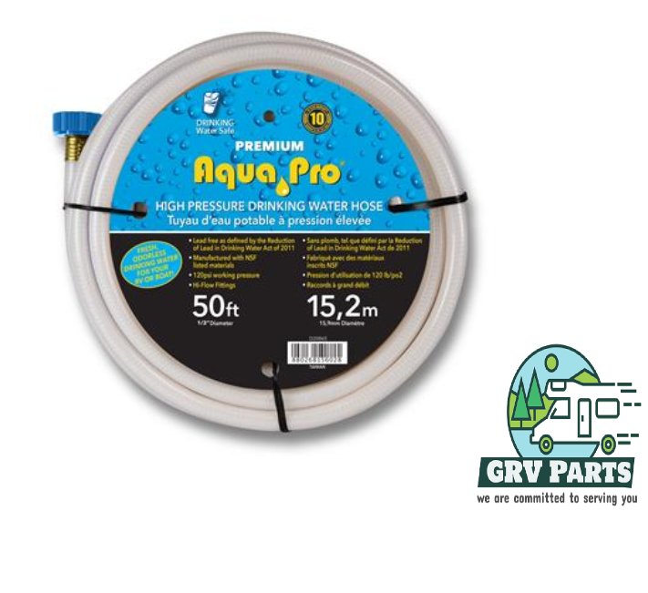 Aqua Pro W20865 Supreme Drinking Water Hose - 1/2 Inch x 50 Feet For RV
