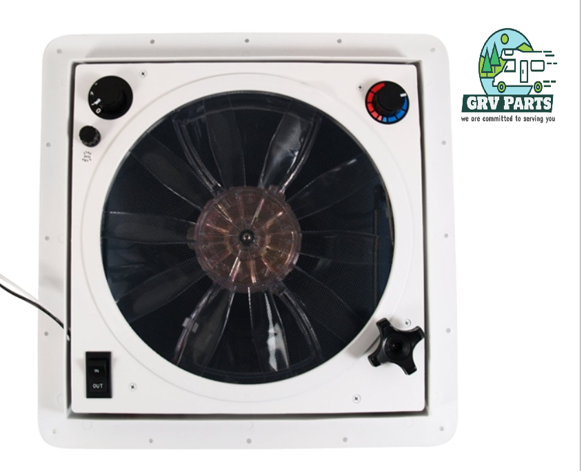 Dometic 802250 Fan-Tastic-Vent Manual Opening With 3-Speed/ Reverse Fan Smoke Dome