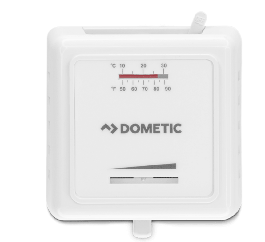 Black Dometic Wall Thermostat Single Stage