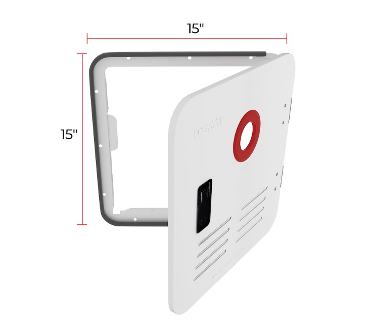 Fogatti FSWD-1515/WHITE Water Heater Access Door InstaShower 8 plus