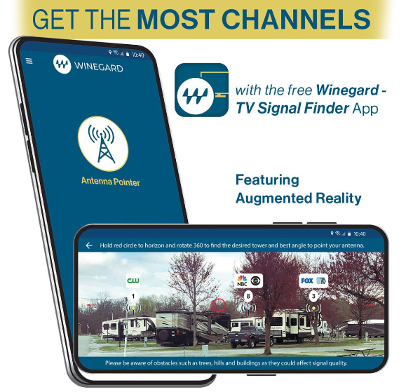 Winegard Rayzar z1 RZ-6035 HDTV RV Antenna - Black