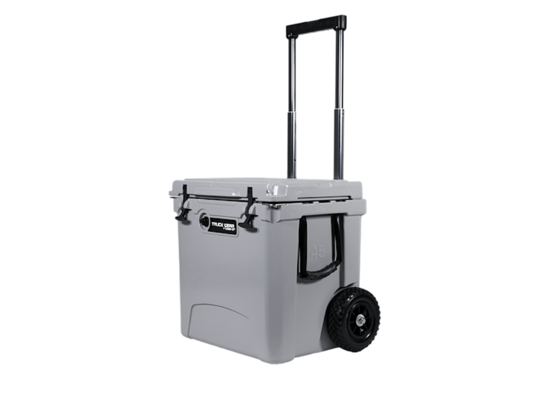 LINE-X Beverage Cooler Expedition TWCOOLER45 45QT TOWABLE COOLER W/ACCESSORIES