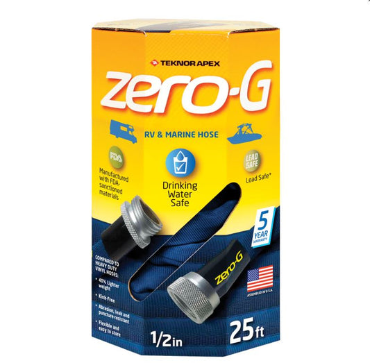 25β² x 1/2β³ Fresh Water Hose - Zero-G For RV - Motorhome - Mobile - Trailers