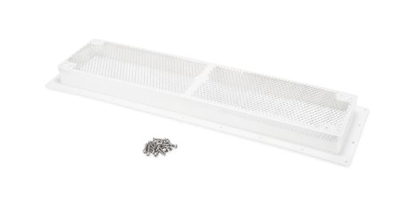 RV Refrigerator Vent Cover and Base Polar White For Dometic and Newer Norcold