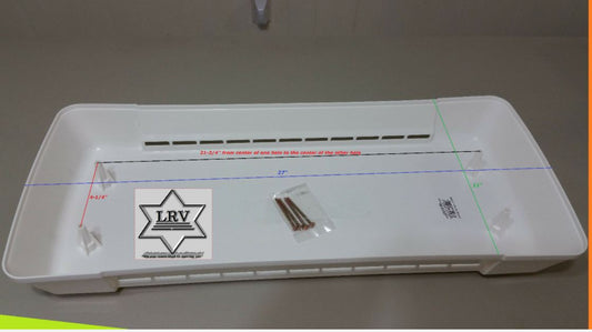 RV Refrigerator Roof Vent - Direct Replacement For Dometic Refrigerators - Polar White Plastic