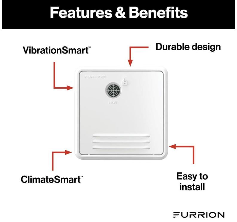 Furrion FWH09EA-PS-AM Water Heater Access Door - For Replacing Suburban 4/ 6 Gallon Water Heater Doors - White