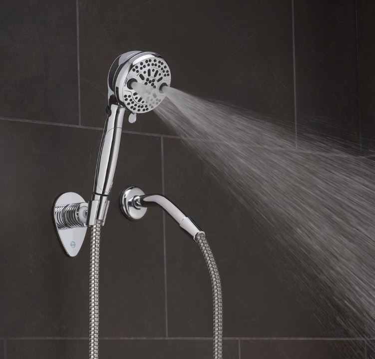 Oxygenics PowerFlow 87764 RV Handheld Shower Head With 72" Hose 1.8 GPM White With 5 Function Spray Settings - White