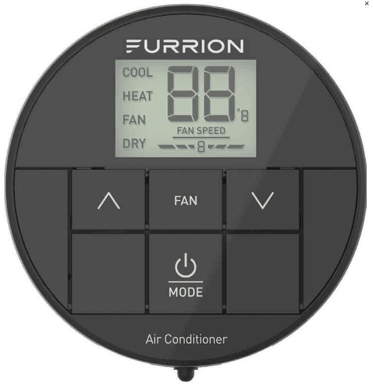 Furrion FACW10ESSA2-BL-AM RV CHILL Single Zone Wall Thermostat - Black - Supersided from FACW12PA-BL