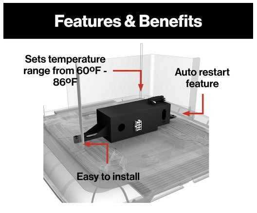 Furrion FACC12SA-BL Single Zone controller for Furrion Chill Air Conditioner System