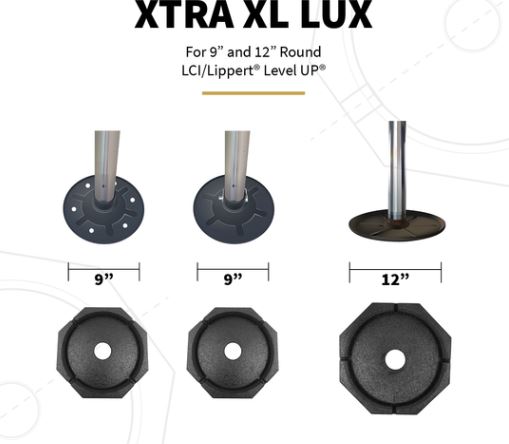 SnapPad  XTRLXSP6 6-Pack Jack Pad Fits 9 Inch And 12 Inch Round Jack Foot