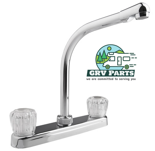 Dura Faucet PK210A-CP Hi-Rise RV Kitchen Faucet Chrome for RV and Campers