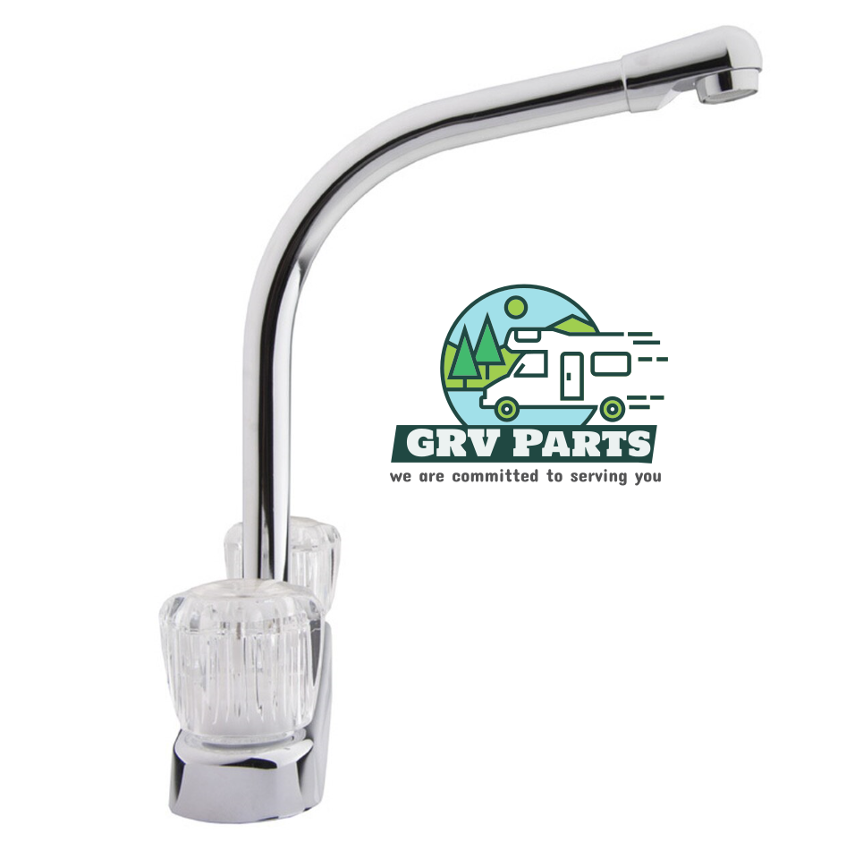 Dura Faucet PK210A-CP Hi-Rise RV Kitchen Faucet Chrome for RV and Campers