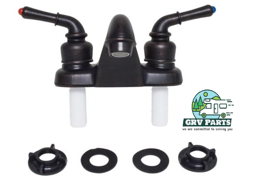 Pheonix Products PF222502 Lavatory Faucet - Single Piece 4 Inch Deck Mount - Rubbed Bronze Coated