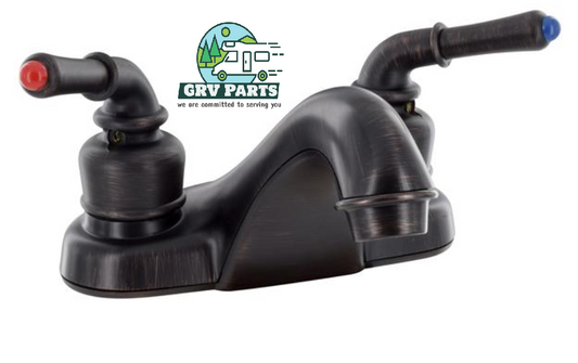 Pheonix Products PF222502 Lavatory Faucet - Single Piece 4 Inch Deck Mount - Rubbed Bronze Coated