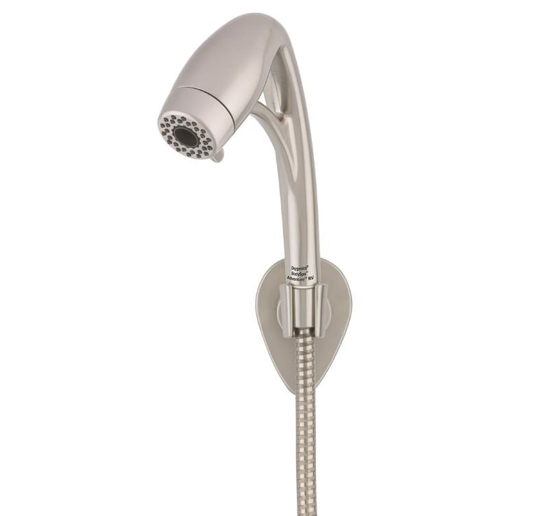 Oxygenics 25488 BodySpa Adventure 3-Function Shower Head With SmartPause Shut-Off Valve Brushed Nickel