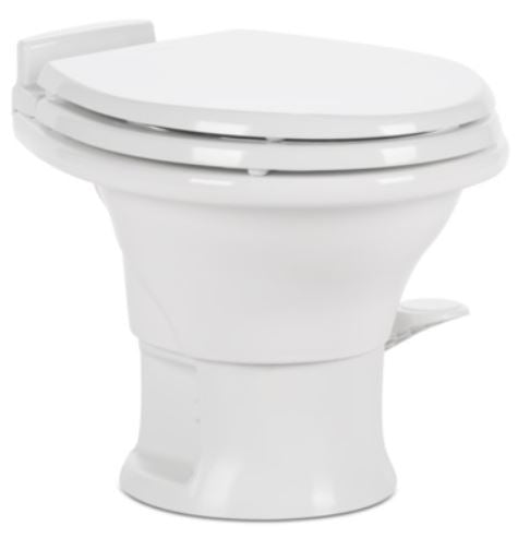 Dometic Ceramic 13-3/4" Low Profile RV Toilet  311 Series Without Hand Sprayer  White Color