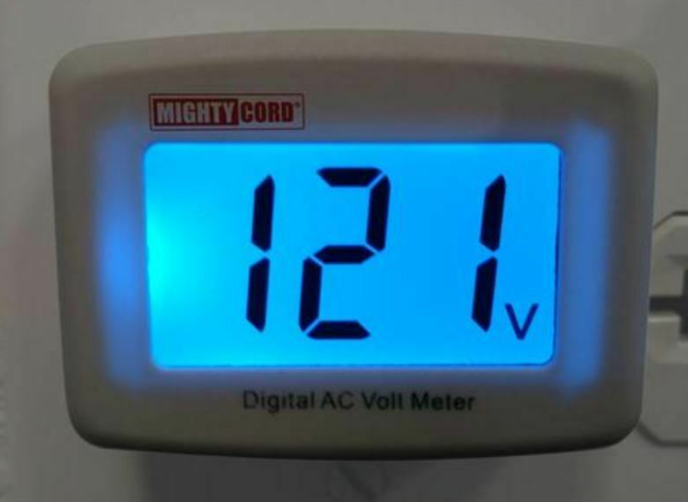 RV, Boat Power Line Voltage Monitor Gauge, Digital Display 90 To 132 V ...