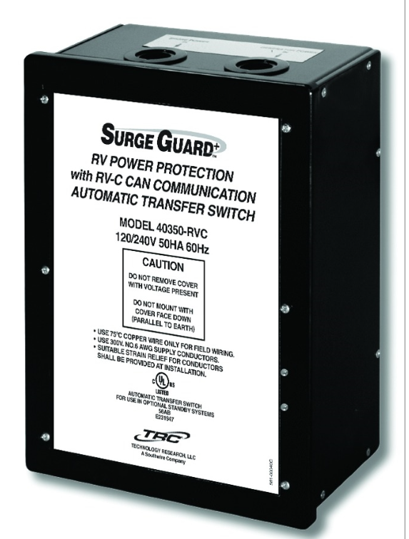 RV Surge Guard 40350RVC3 50 Amp - Hardwire Automatic Transfer Switch ...