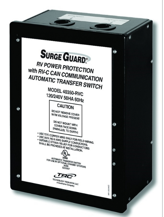 RV Surge Guard 40350RVC1 50 Amp Hardwire Automatic Transfer Switch