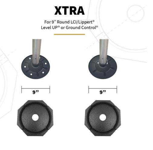 SnapPad XTRSP4 Leveling Jack Foot Pad 4-Pack