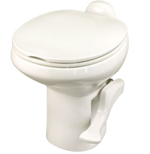 Thetford 42064 Aqua-Magic Style II China Toilet High Profile Bone - With Hand Sprayer