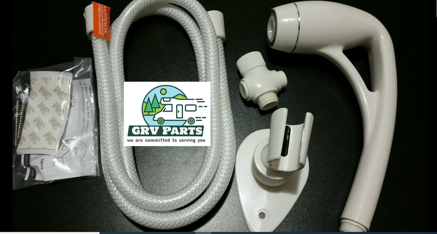 Oxygenics BodySpa RV Shower Head With SmartPause Shut-Off Valve  1.8 GPM  White