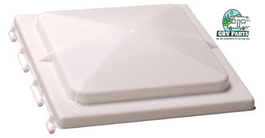 Ventmate 14" x 14" Replacement Roof Vent Cover With Pined Hinge - White