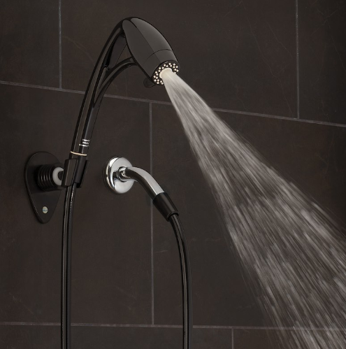 RV Shower Head Hand Held With 72 Inch Hose With 3 Function Spray Settings With Shut Off Valve