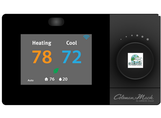 Coleman Mach Wall Thermostat Single Stage  For Heat Cool Control WiFi Connectivity Digital LCD Readout