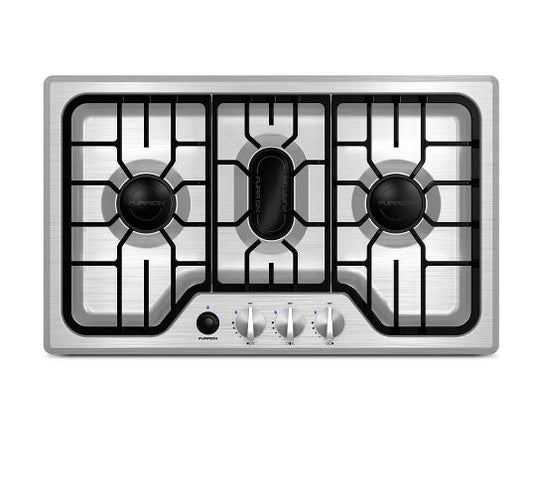 Furrion FGH4ZSA-SS RV Gas Cooktop 3-Burner Chef Collection