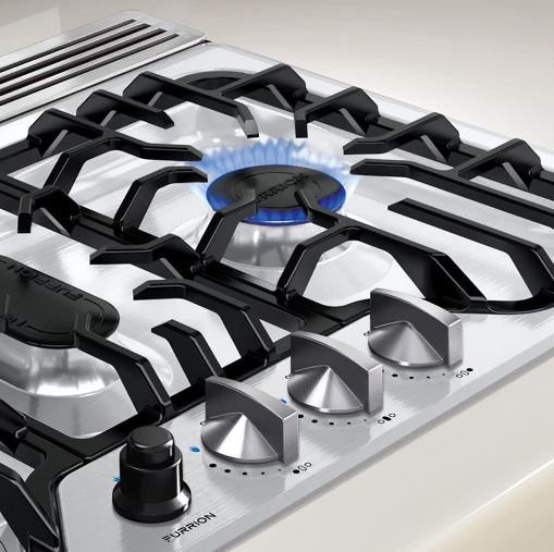 Furrion FGH4ZSA-SS RV Gas Cooktop 3-Burner Chef Collection