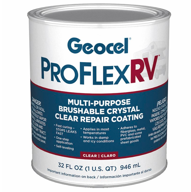 Geocel GC23200 Roof coating  Crystal Clear 1 Quart Can Semi Self-Leveling