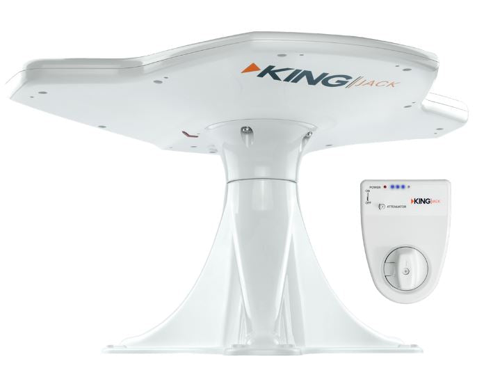 RV KING JACK DIRECTIONAL OVER-THE-AIR ANTENNA WITH MOUNT & BUILT-IN SIGNAL METER