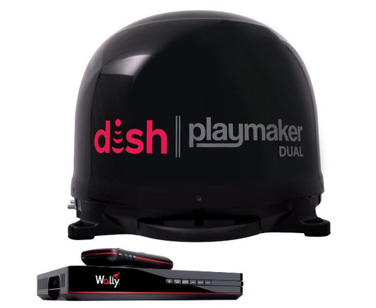 Winegard PL8035R Satellite TV Antenna - Playmaker Supports Two Receivers - Optimized For DISH Service - With DISH Wally Receiver