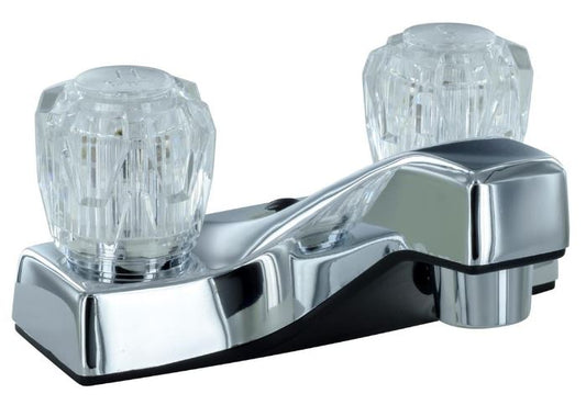 Phoenix PF212307 Two Knobs RV Lavatory Faucet - Polished Chrome Plated Plastic