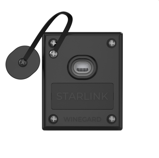Wall Plate For Starlink Satellite Internet Antenna - Cable Pass-thru Water Resistant With CG2090W Horizontal Cable - Winegard -