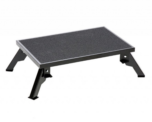 RV Step Stool with Foldable Legs 300 Lbs Capacity "Black"